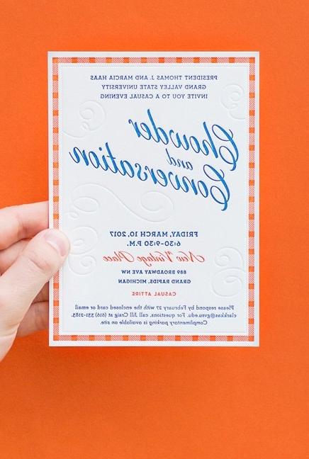 Party invitation design